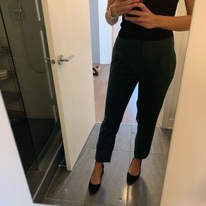 Banana republic dark green trousers
